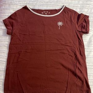 Maroon size 10 Roxy tee